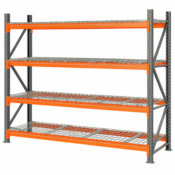 MantaMESH® Drahtgitterboden montiert im Hochregal – sichere und belastbare Lagerfläche