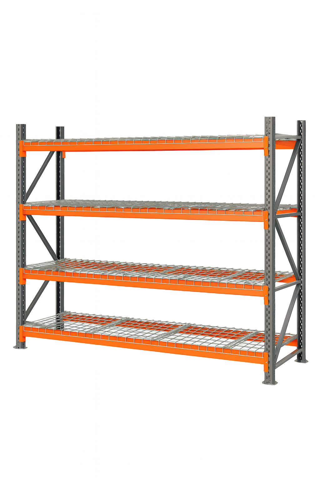 MantaMESH® Drahtgitterboden montiert im Hochregal – sichere und belastbare Lagerfläche